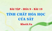 Bài tập Sắt (Fe): Giải bài 1, 2, 3, 4, 5 trang 60 SGK Hóa 9 bài 19